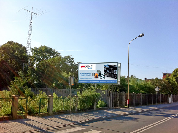 Billboard Świebodzin, Grottgera, PKS, PKP, euro12, 12m2